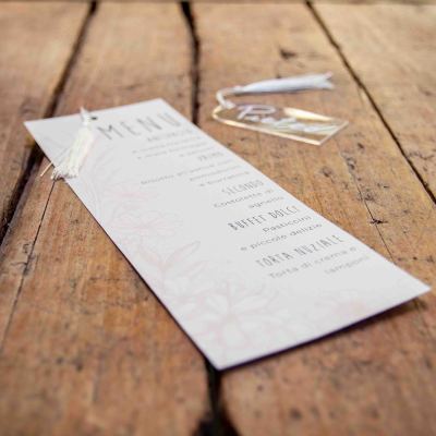 Menù e Segnaposto Plexiglass